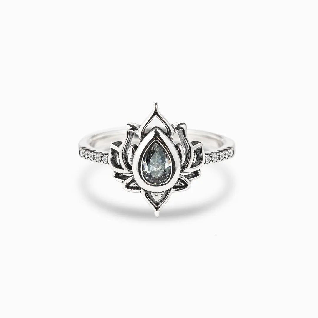 F♥︎ck It And Begin Again Lotus Ring