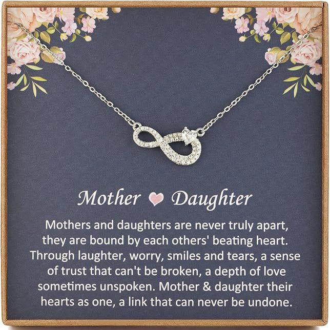 Mother and daughter - infinity necklace