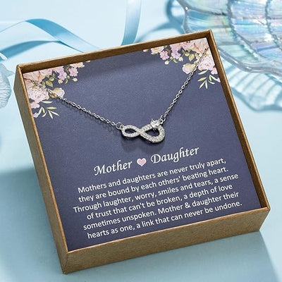 Mother and daughter - infinity necklace
