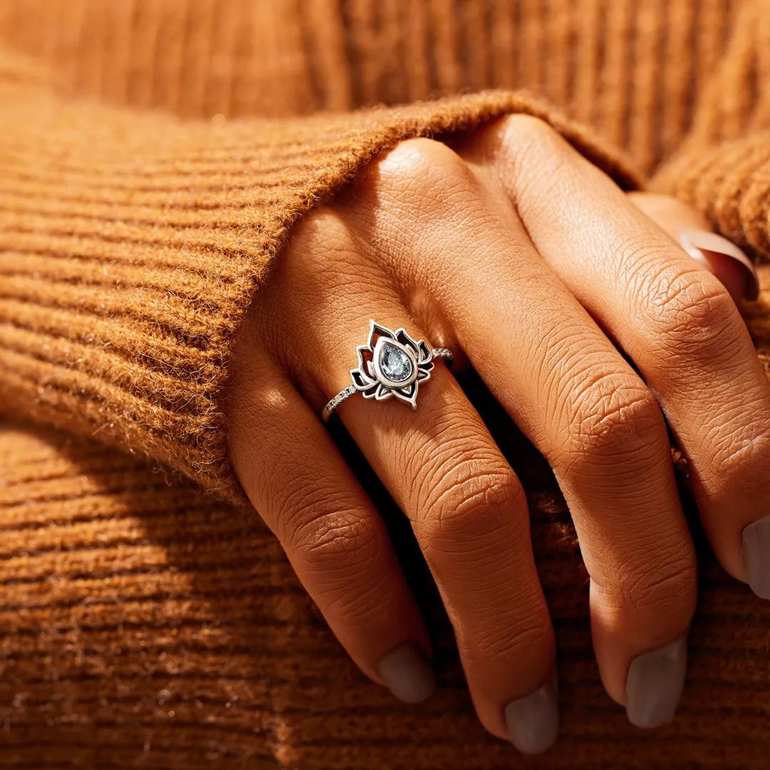 F♥︎ck It And Begin Again Lotus Ring