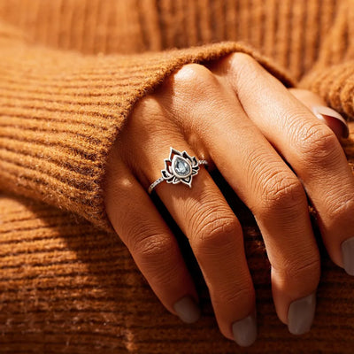 F♥︎ck It And Begin Again Lotus Ring