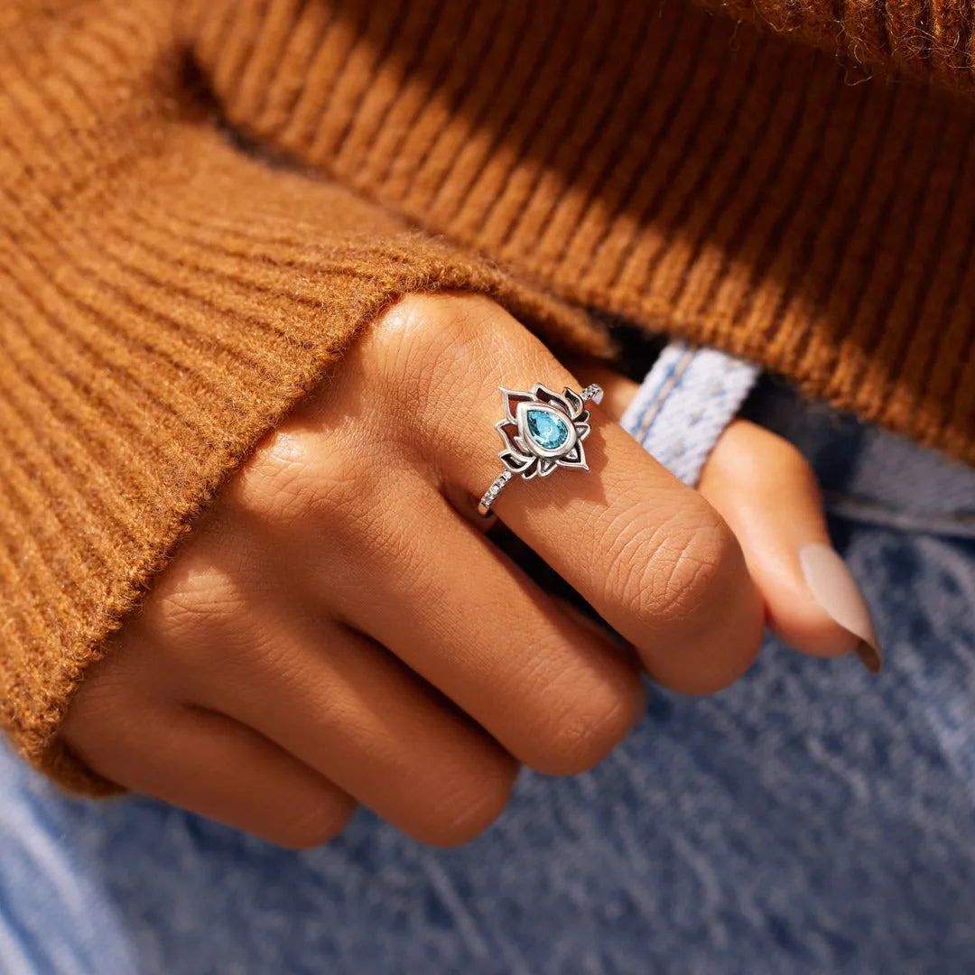 F♥︎ck It And Begin Again Lotus Ring