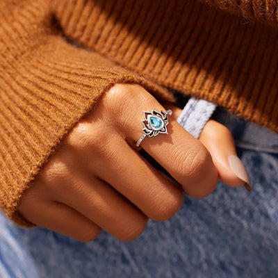 F♥︎ck It And Begin Again Lotus Ring