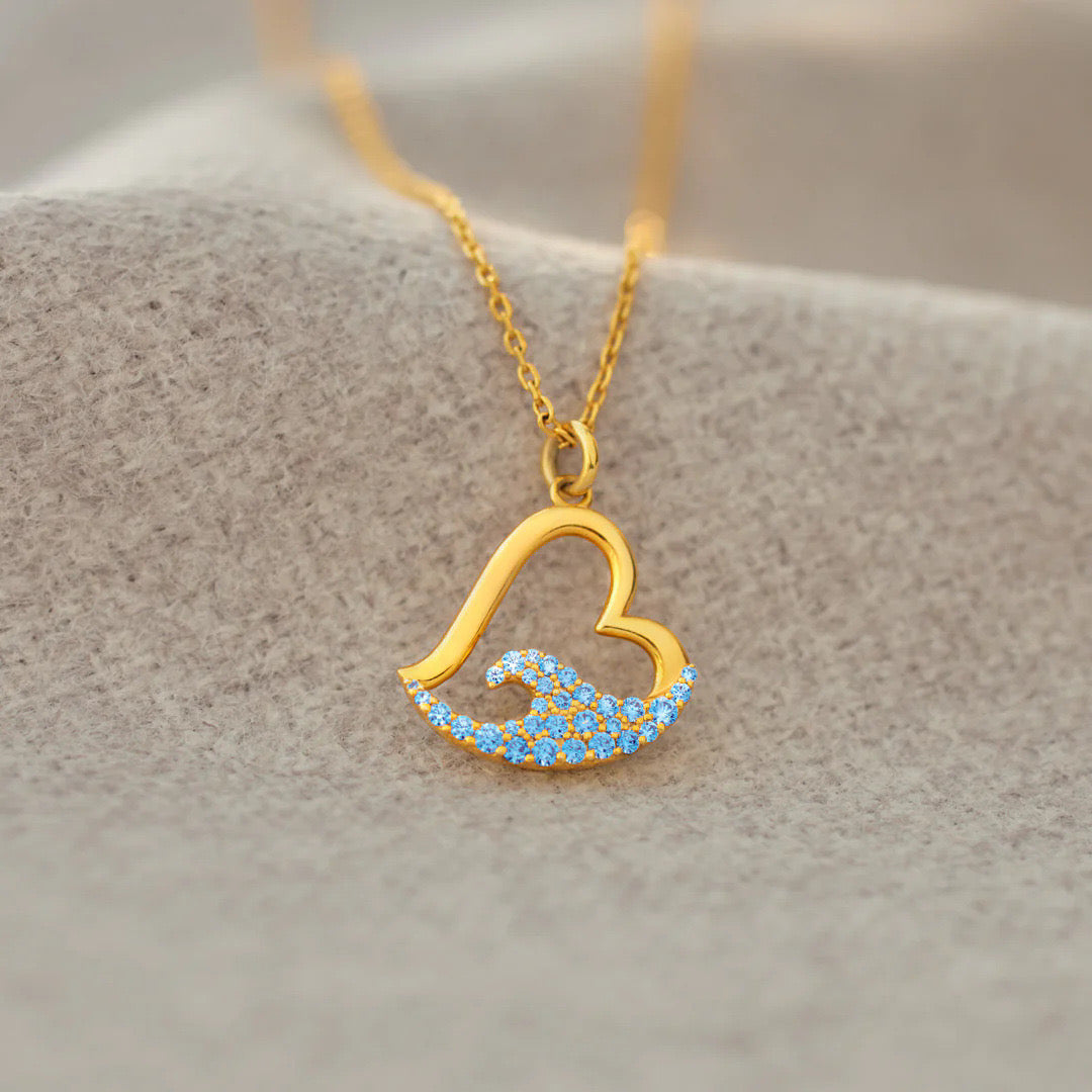 Gift For Daughter - wave Necklace