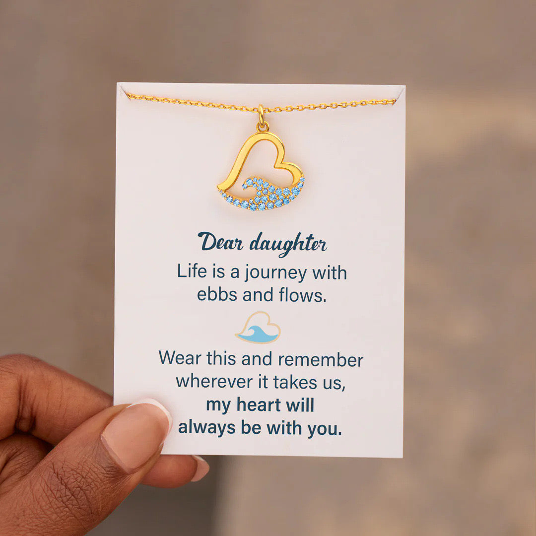 Gift For Daughter - wave Necklace