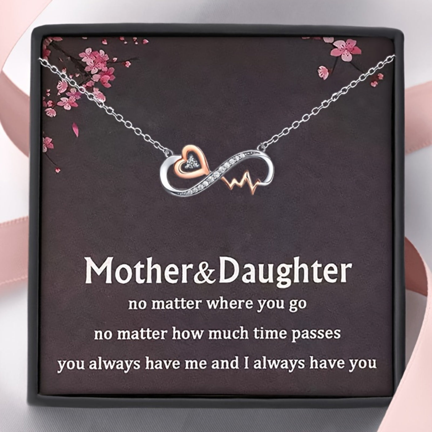 Mother & Daughter - Heart Beat Necklace