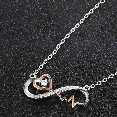 Mother & Daughter - Heart Beat Necklace