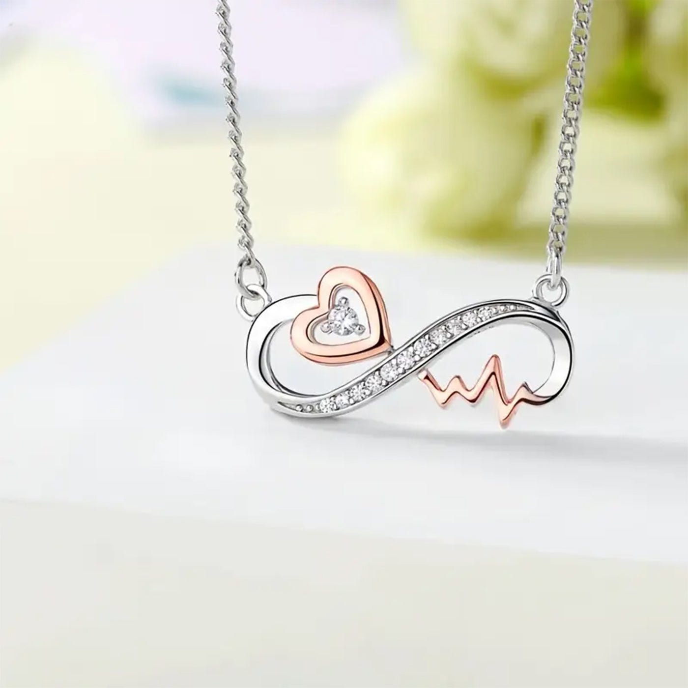 Mother & Daughter - Heart Beat Necklace