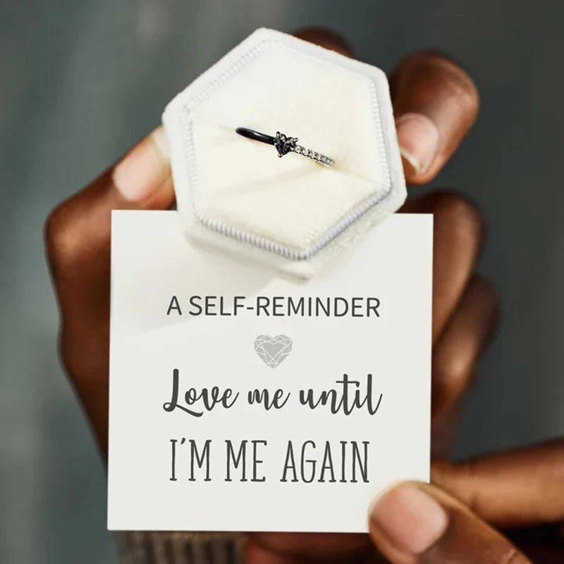Self Reminder Heart Ring