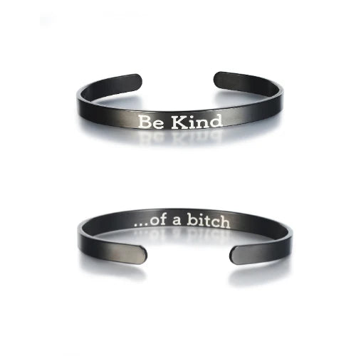 Be Kind Cuff Mantra Bracelet